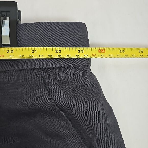 Torrid Studio Plus 26 Slate Gray Button Zip Linen Blend Pockets Dress Shorts NWT - Picture 6 of 6